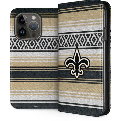 NFL New Orleans Saints Trailblazer iPhone 15 Pro Folio Case
